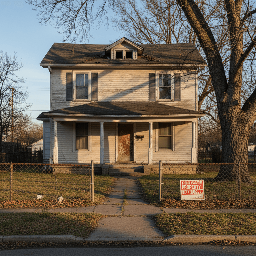 Probate property exterior showcasing investment opportunity
